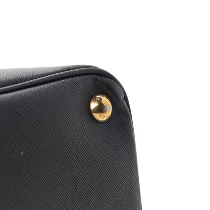 Prada Saffiano Small Galleria Double Zip Tote Black 15 of 17