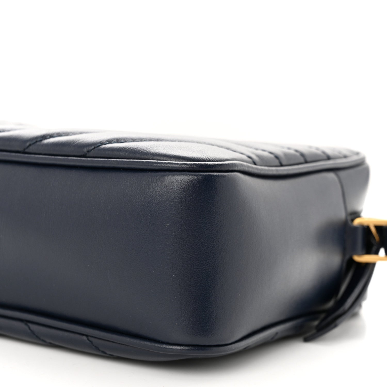 Saint Laurent Calfskin Matelasse Monogram Lou Camera Bag Navy 10 of 10