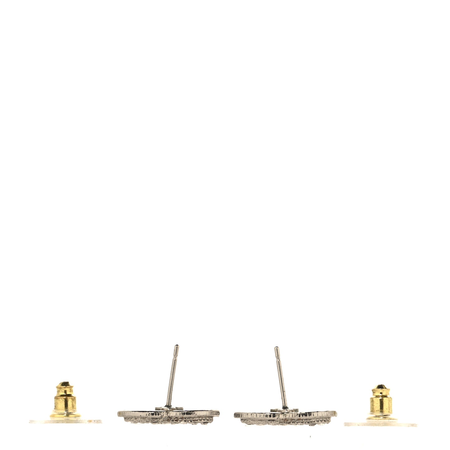 Crystal Timeless CC Earrings Silver