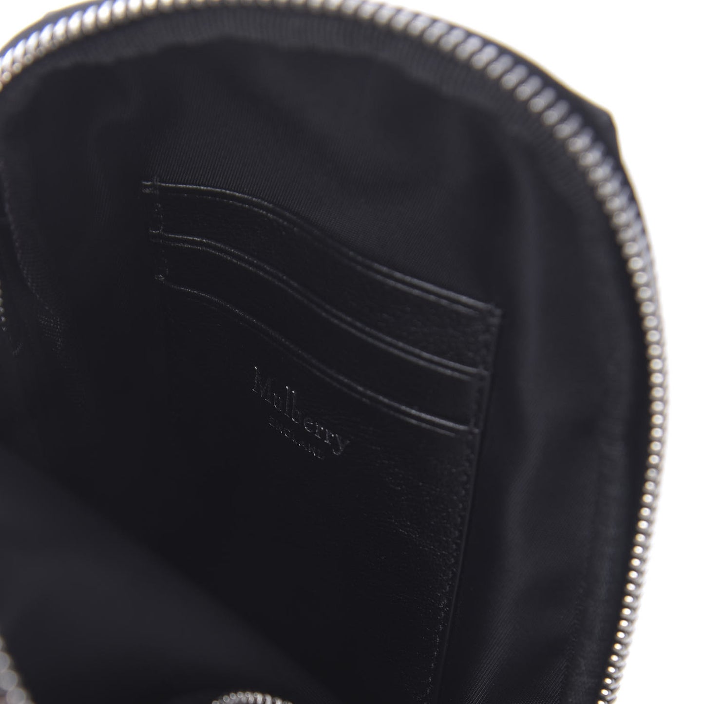 Nylon Zipped Econyl Pouch Black
