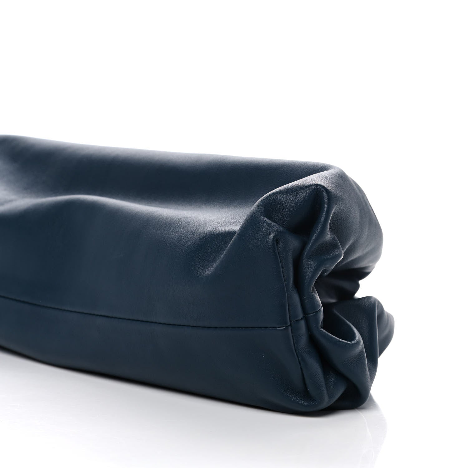 Bottega Veneta Smooth Butter Calf The Pouch Oversized Clutch Deep Blue 10 of 14
