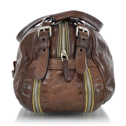 Prada Washed Bauletto Bag Cocco 6 of 11