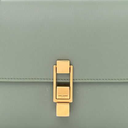 Saint Laurent Smooth Calfskin Carre Satchel Vert Opaline 8 of 14