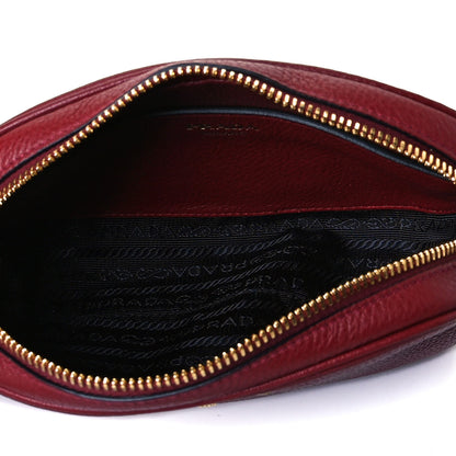 Prada Vitello Daino Logo Belt Bag Rubino 5 of 12