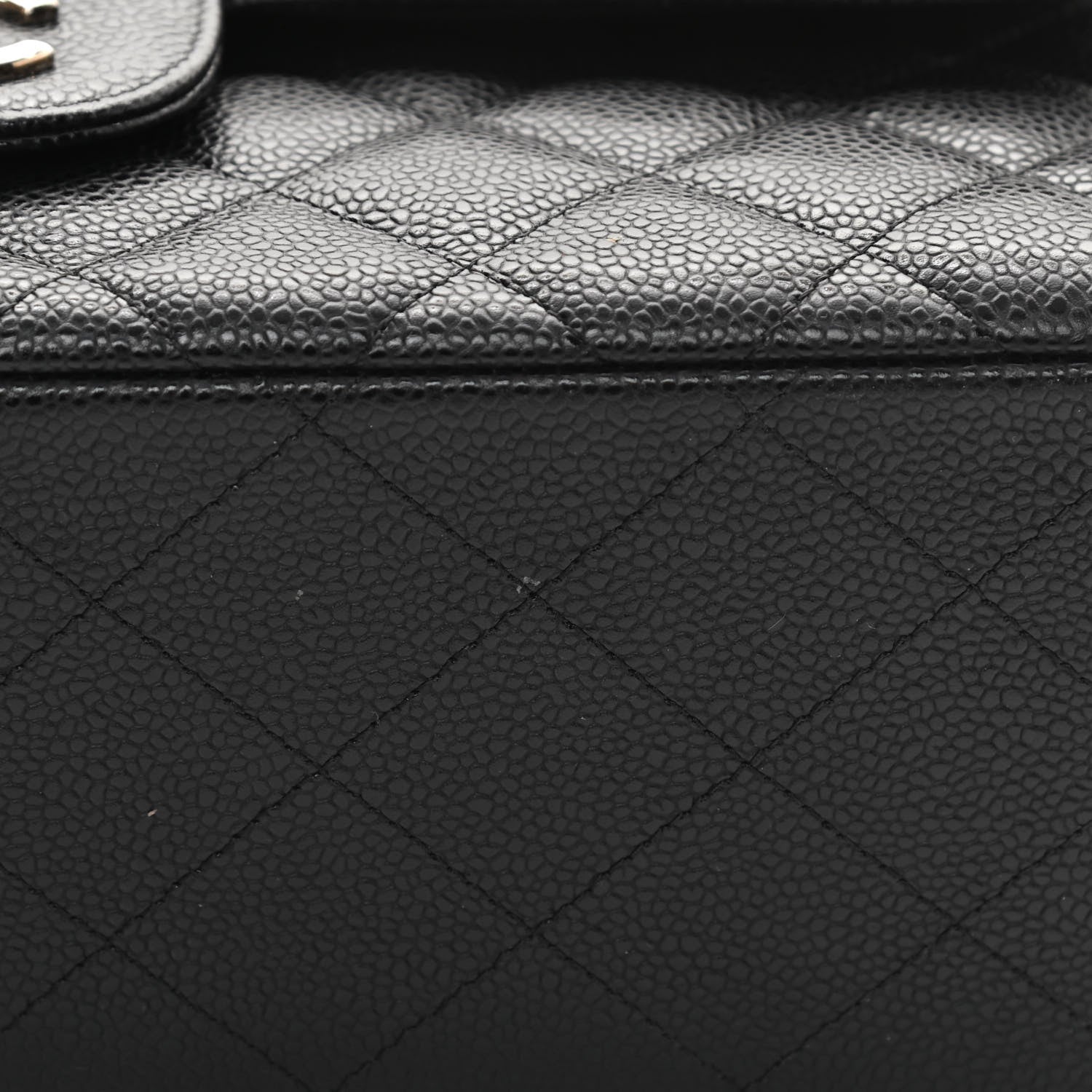 Chanel Caviar Quilted Jumbo Double Flap Black 13 of 14