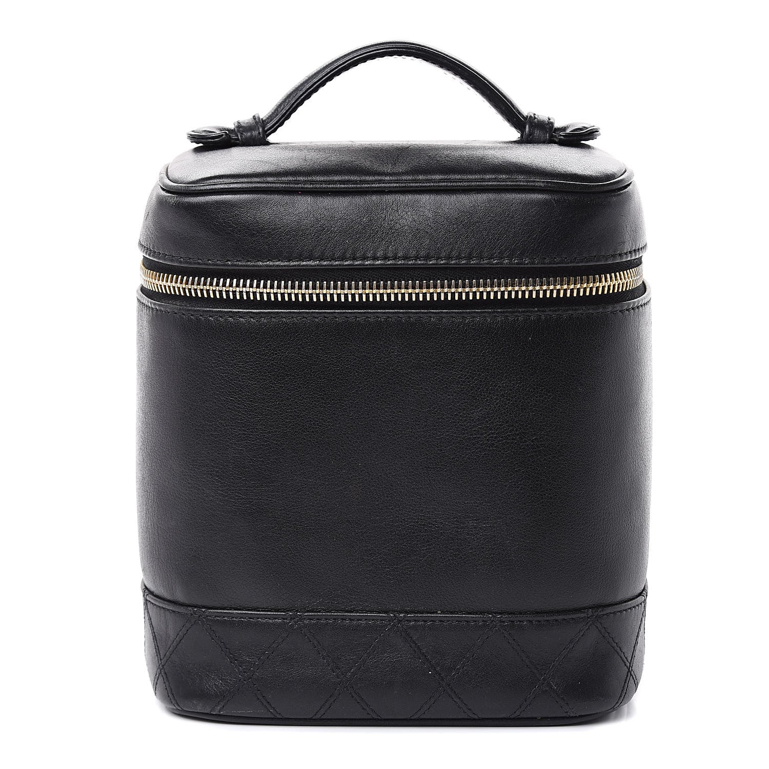 Chanel Lambskin Vanity Cosmetic Case Black 1 of 21