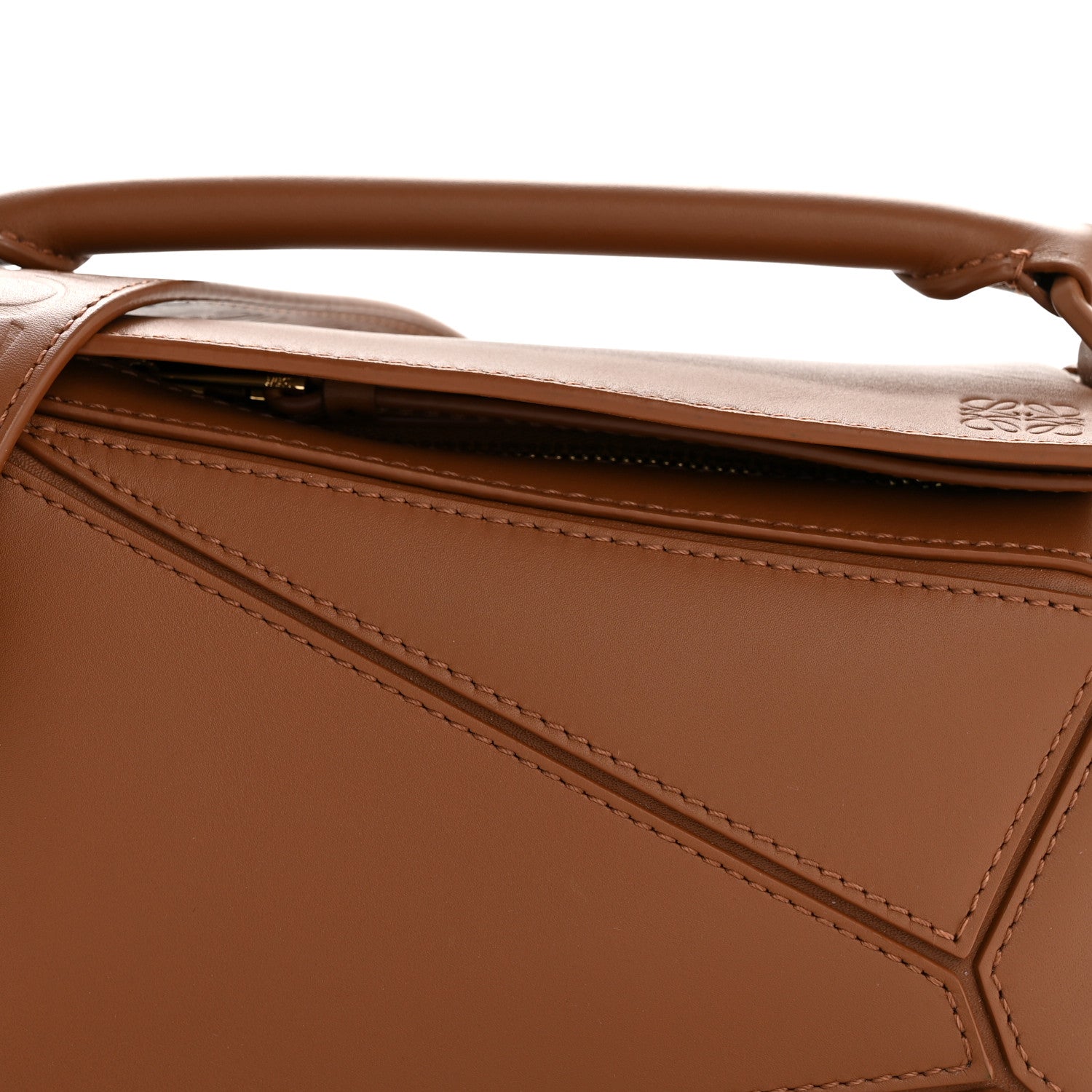 Loewe Satin Calfskin Mini Puzzle Bag Pecan 8 of 12