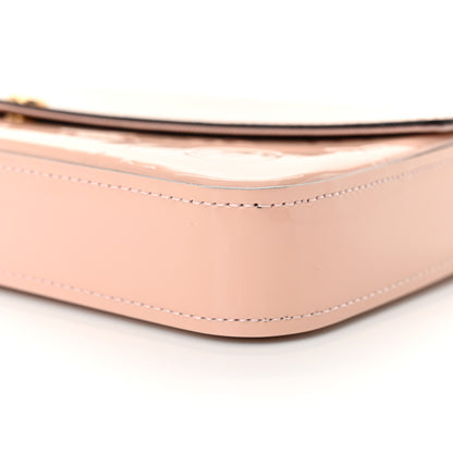 Louis Vuitton Vernis Felicie Chain Wallet Rose Ballerine 11 of 12