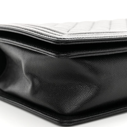 Chanel Caviar Quilted New Medium Boy Flap Black 9 of 10