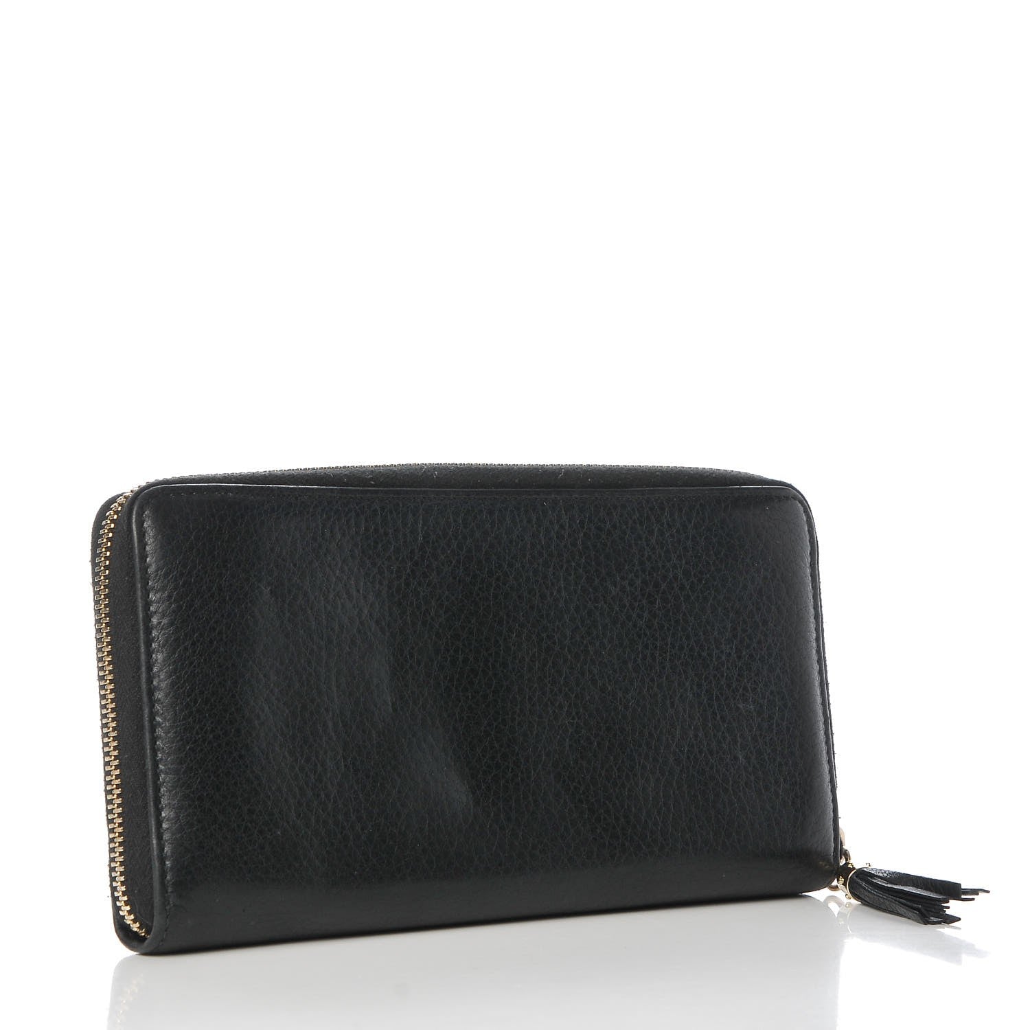 Gucci Calfskin Soho Zip Around Wallet Black 3 of 9