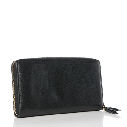 Gucci Calfskin Soho Zip Around Wallet Black 3 of 9