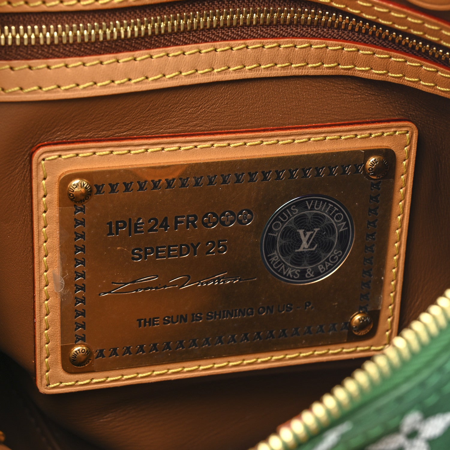 Louis Vuitton Calfskin Monogram Speedy P9 Bandouliere 25 Green 8 of 13