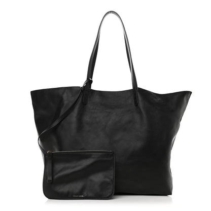 Mansur Gavriel Lambskin Oversized Tote Black 1 of 10