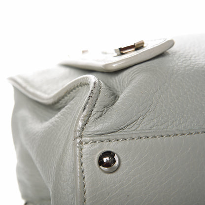 Chanel Deerskin Bolt Bag Light Green 8 of 21