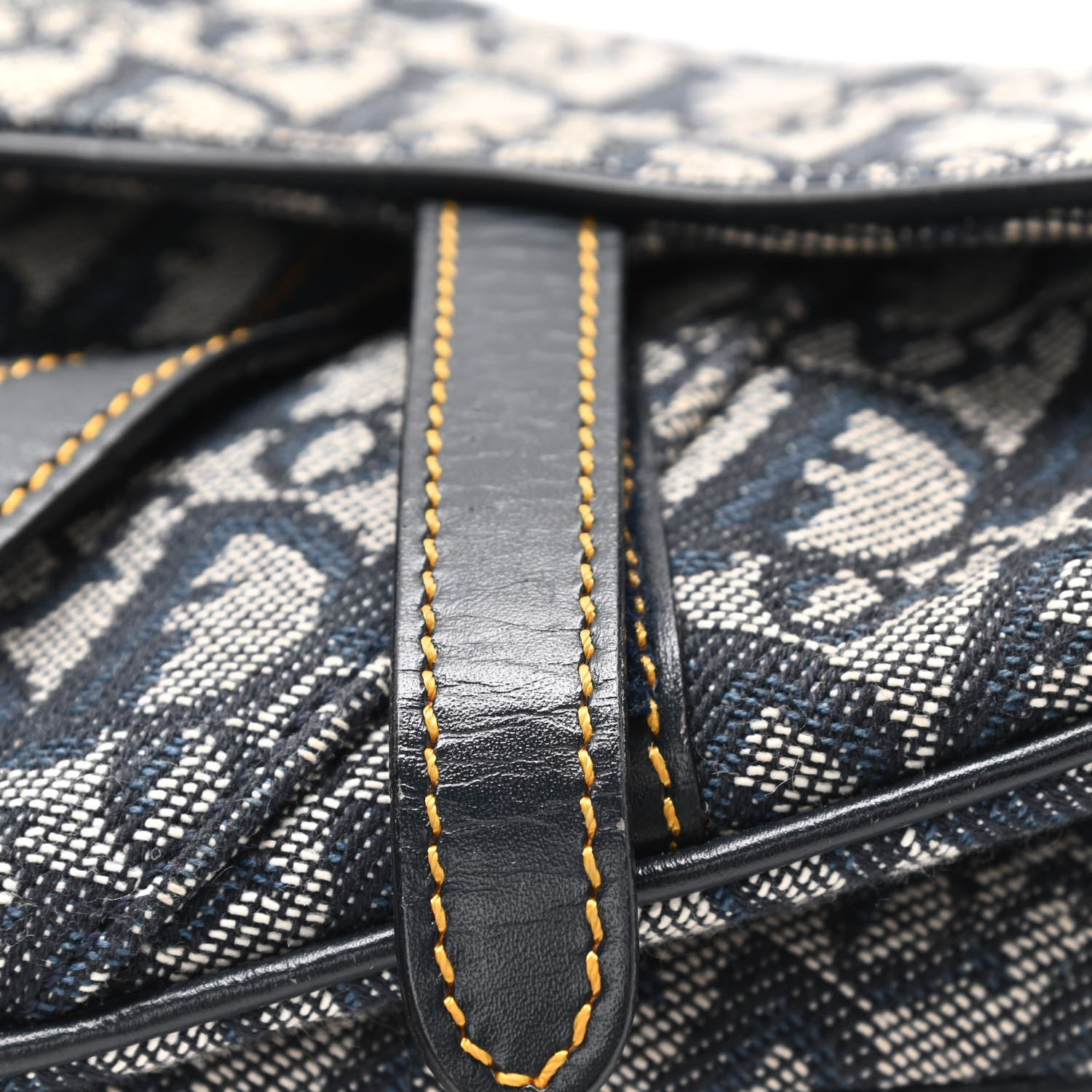 Christian Dior Monogram Saddle Bag Blue 9 of 11