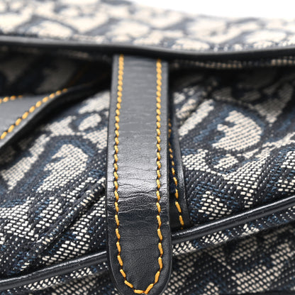 Christian Dior Monogram Saddle Bag Blue 9 of 11