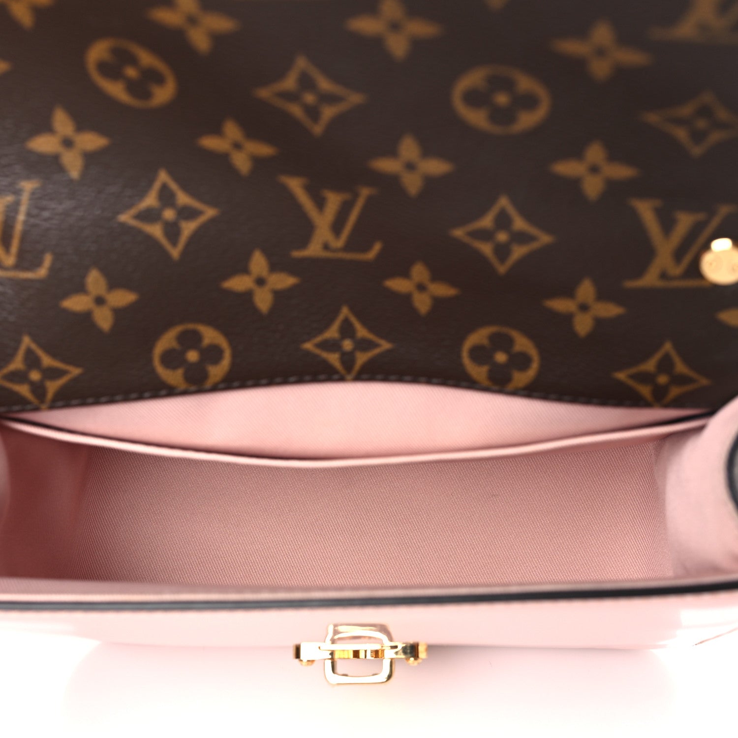 Louis Vuitton Patent Calfskin Monogram Cherrywood BB Rose Ballerine 5 of 8