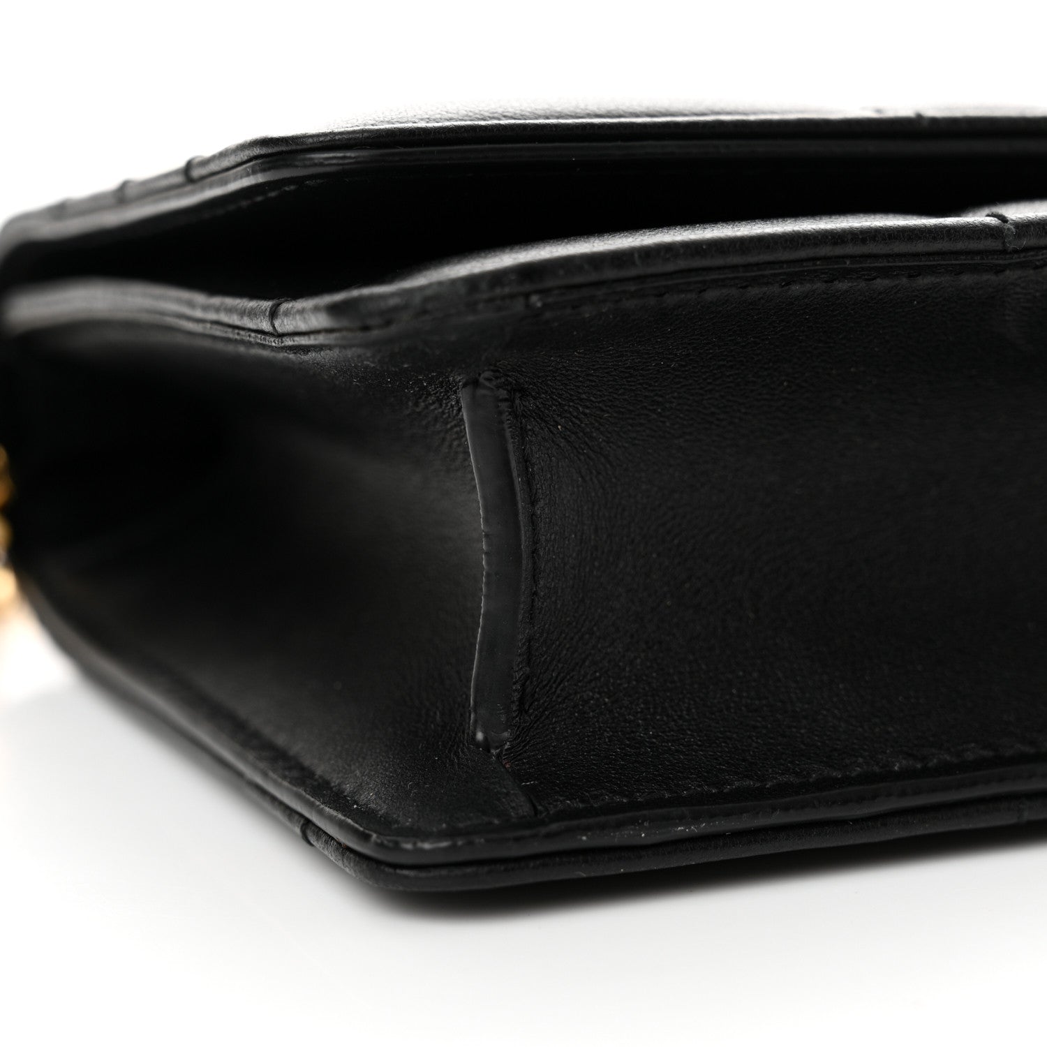 Burberry Lambskin Quilted Lola Clutch On Chain Black 8 of 12