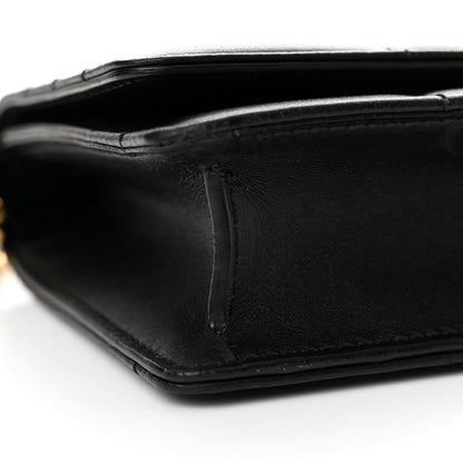 Burberry Lambskin Quilted Lola Clutch On Chain Black 8 of 12
