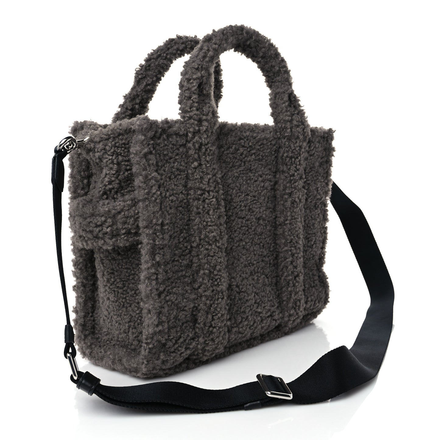 Polyester Cotton The Teddy Traveler Tote Bag Grey