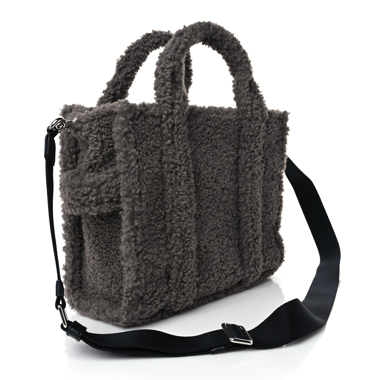 Marc Jacobs Polyester Cotton The Teddy Traveler Tote Bag Grey 2 of 7