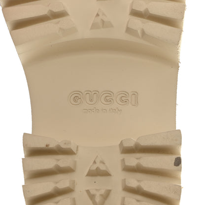 Gucci Rubber GG Monogram Perforated Elea Platform 55mm Lug Sole Sandals 37 Mystic White 6 of 9