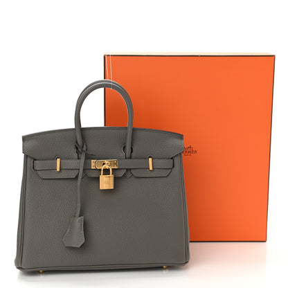 Hermes Togo Birkin 25 Gris Meyer 11 of 11