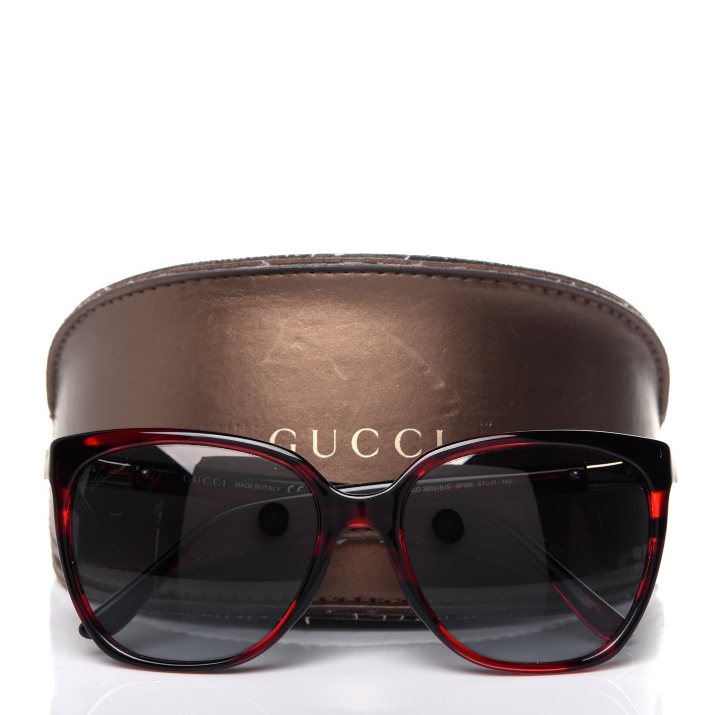 Oversized Sunglasses GG 3502/B/S Red Black