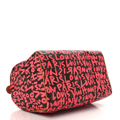 Louis Vuitton Monogram Graffiti Speedy 30 Fuchsia 4 of 11
