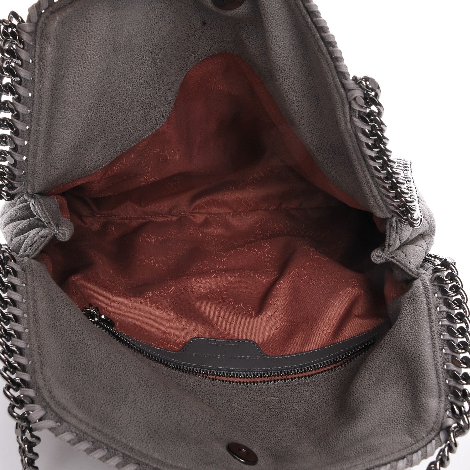 Stella McCartney Shaggy Deer Quilted Small Falabella Tote Light Grey 5 of 6