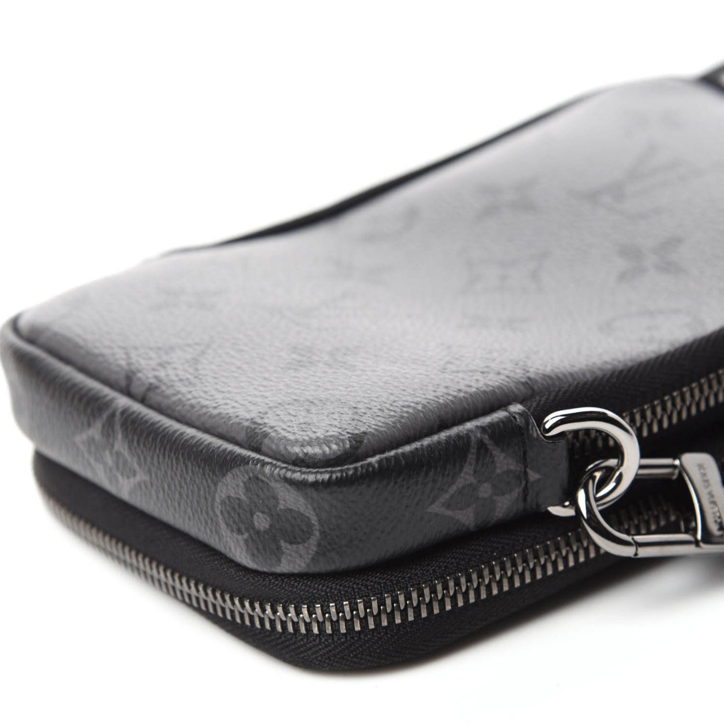 Monogram Eclipse Reverse Double Phone Pouch