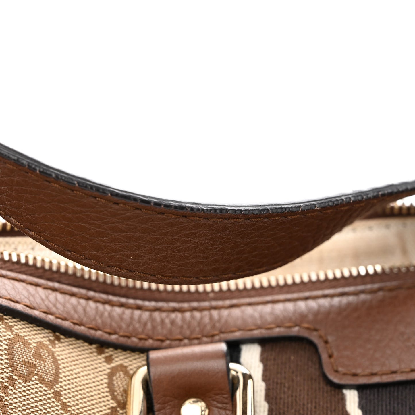 Monogram Web Medium Boston Dark Brown