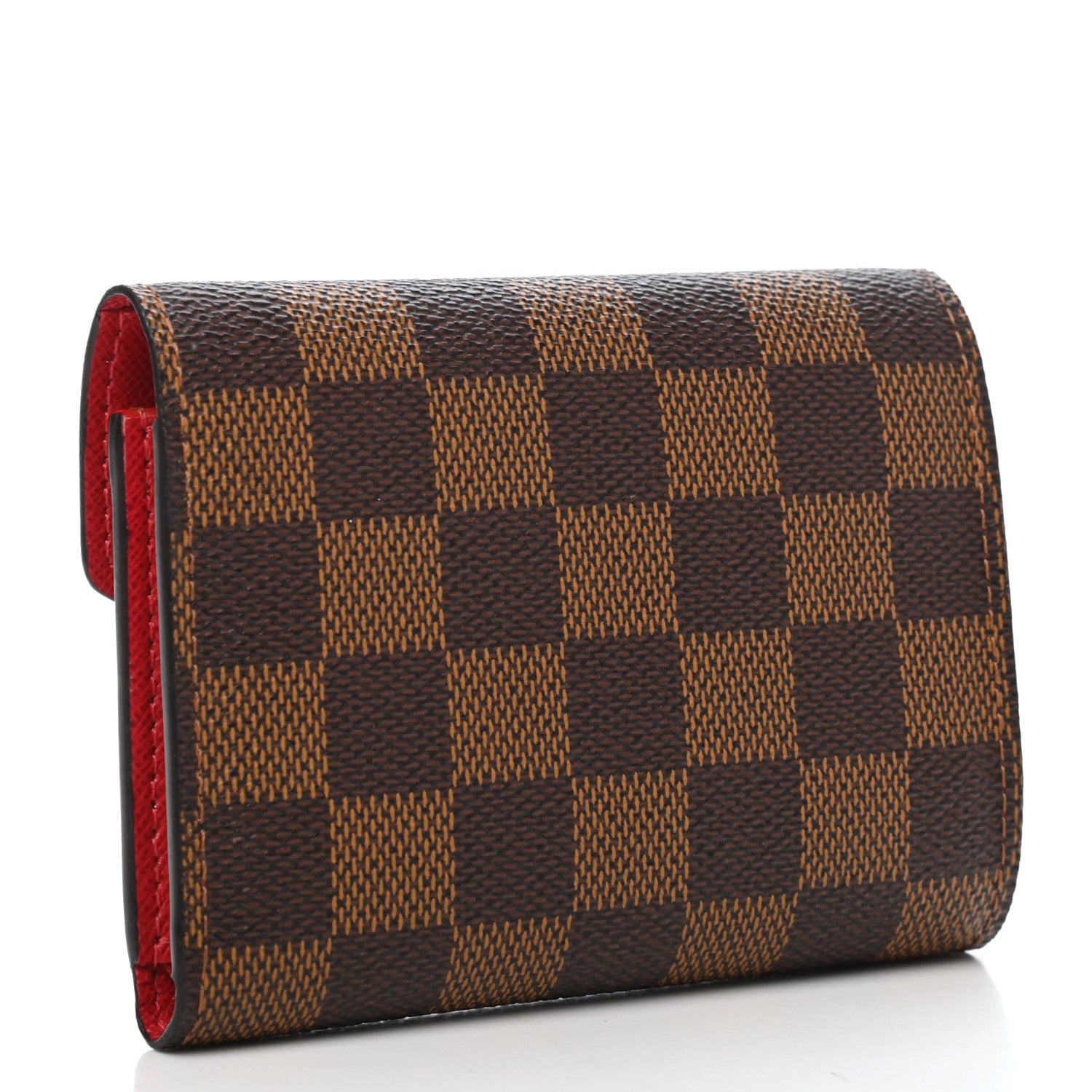 Louis Vuitton Damier Ebene Victorine Wallet Red 3 of 8