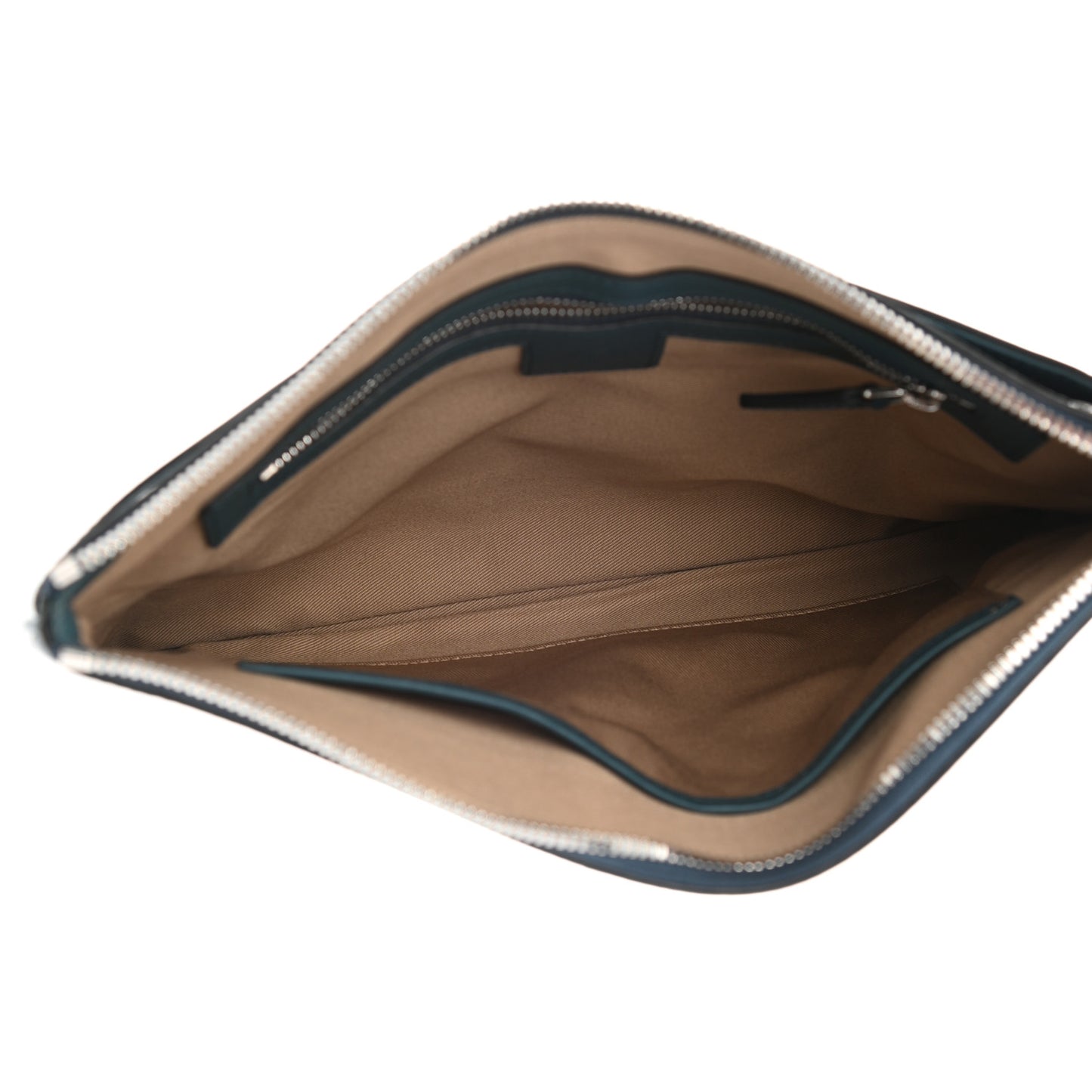 Calfskin Ottomar Monogram Medium Crossbody Pouch Deep Teal