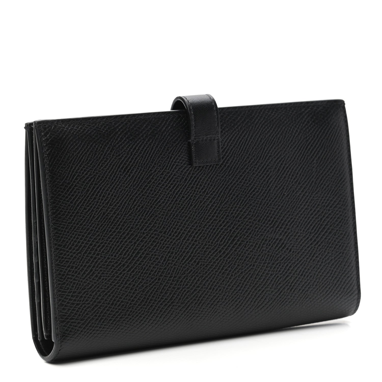 Celine Grained Calfskin Large Multifunction Strap Wallet Black 3 of 9