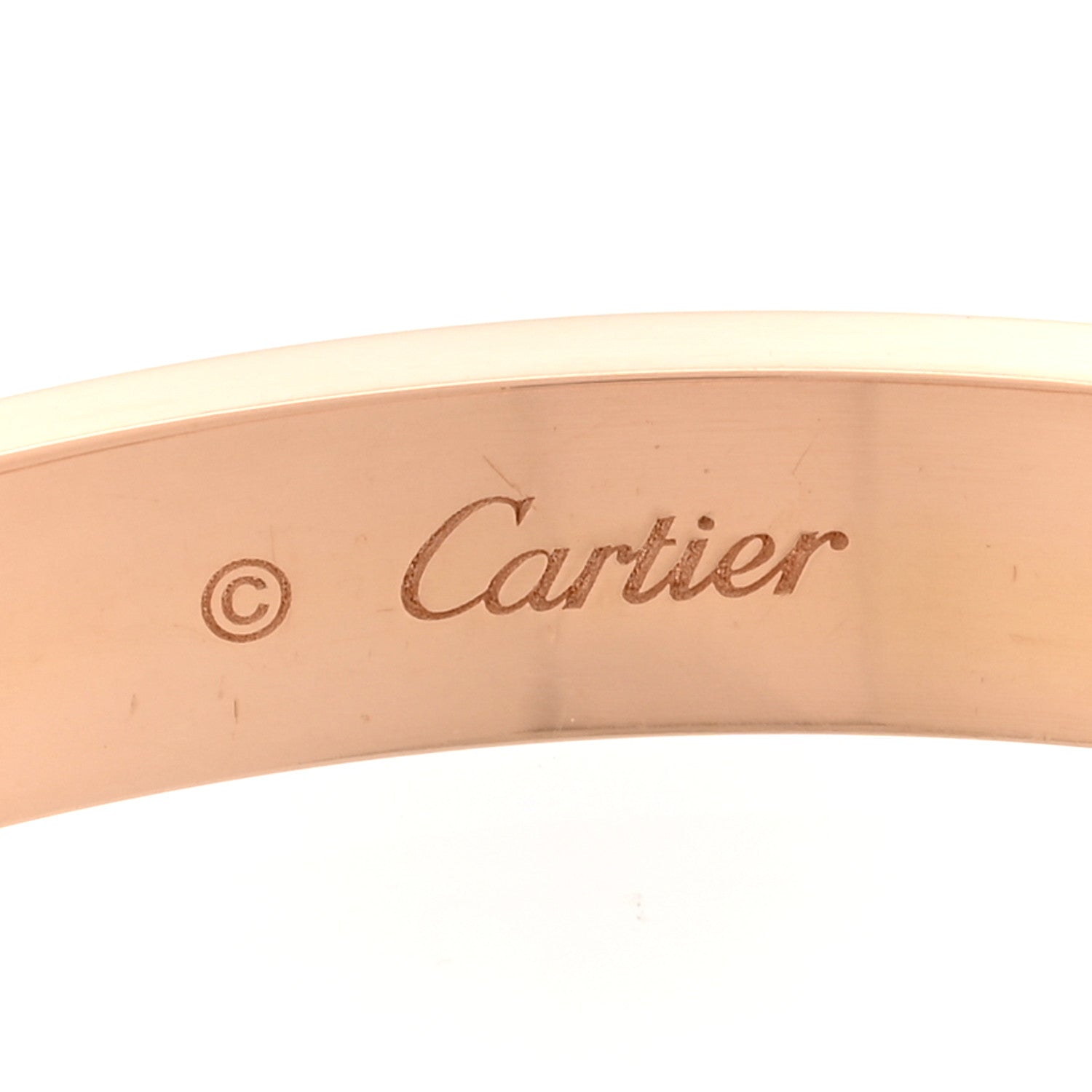 Cartier 18K Pink Gold 4 Diamond LOVE Bracelet 19 8 of 9