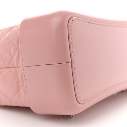 Chanel Aged Calfskin Quilted Gabrielle Backpack Light Pink 9 of 10