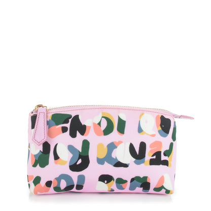 Fendi Nylon Roma Print Large Cosmetic Pouch Lavanda Multicolor 1 of 7