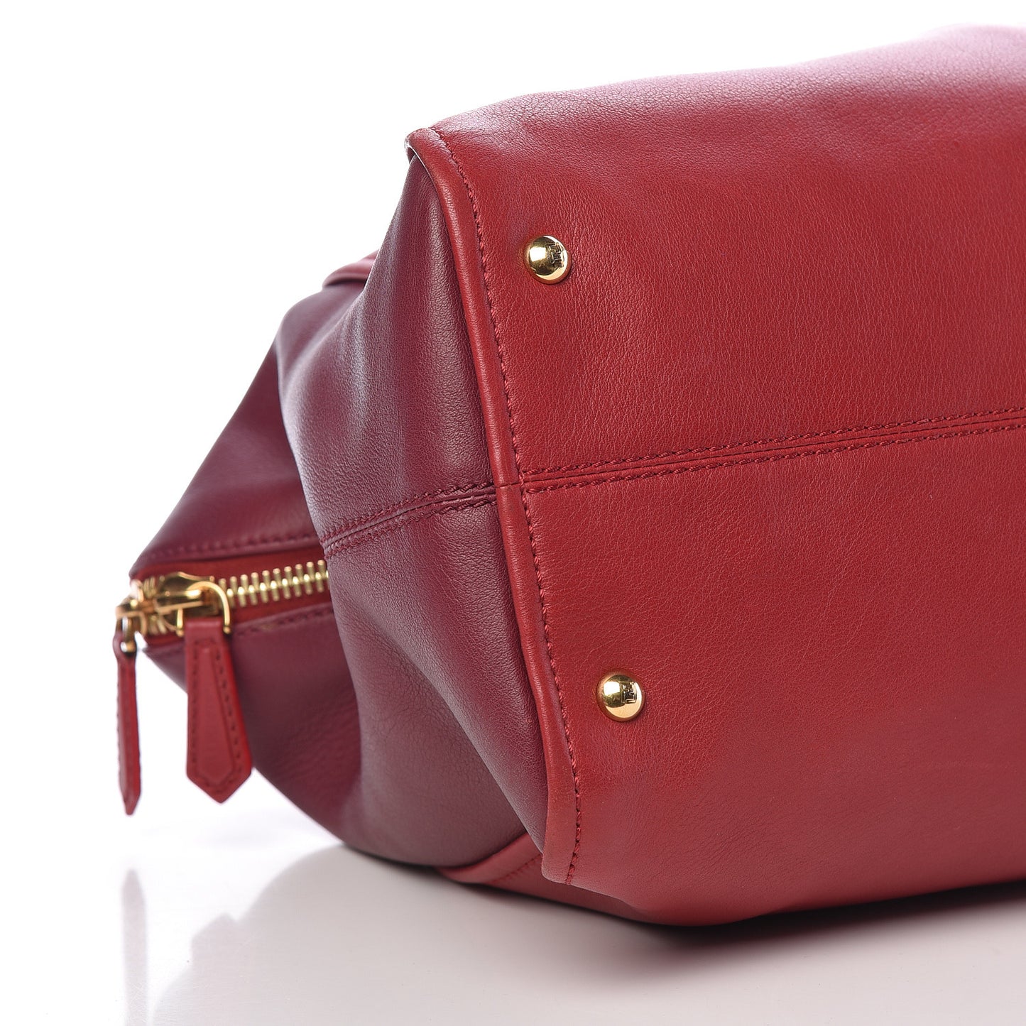 Vitello Capra Alabama Colorblock Large Chameleon Tote Ciliegia Bordeaux Ruby