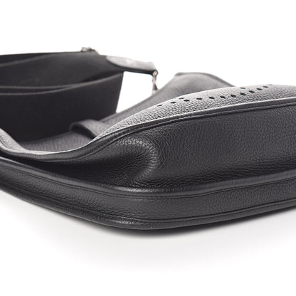 Hermes Taurillon Clemence Evelyne III PM Black 9 of 10