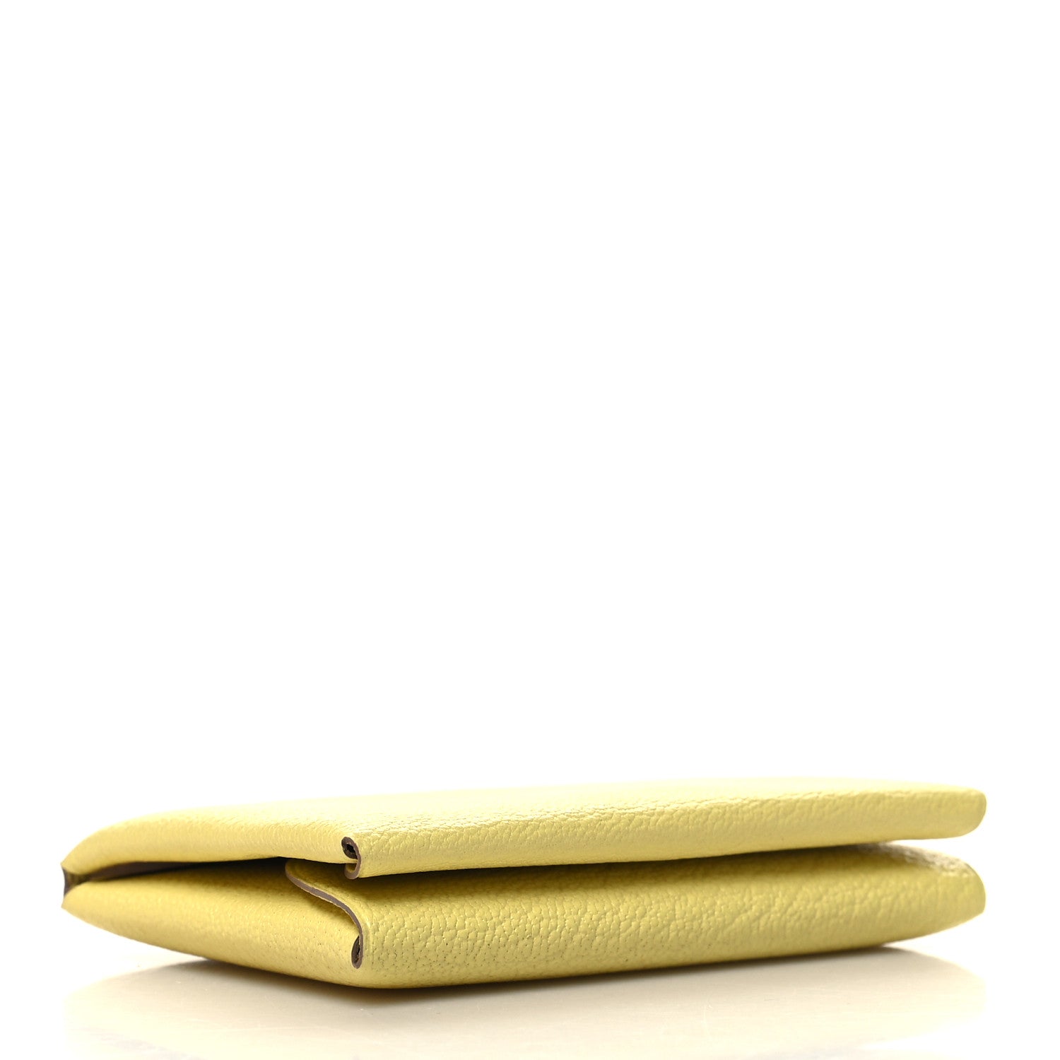 Hermes Chevre Mysore Calvi Duo Card Case Limoncello 4 of 10