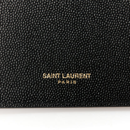 Saint Laurent Grain De Poudre Uptown Chain Wallet Black 8 of 14