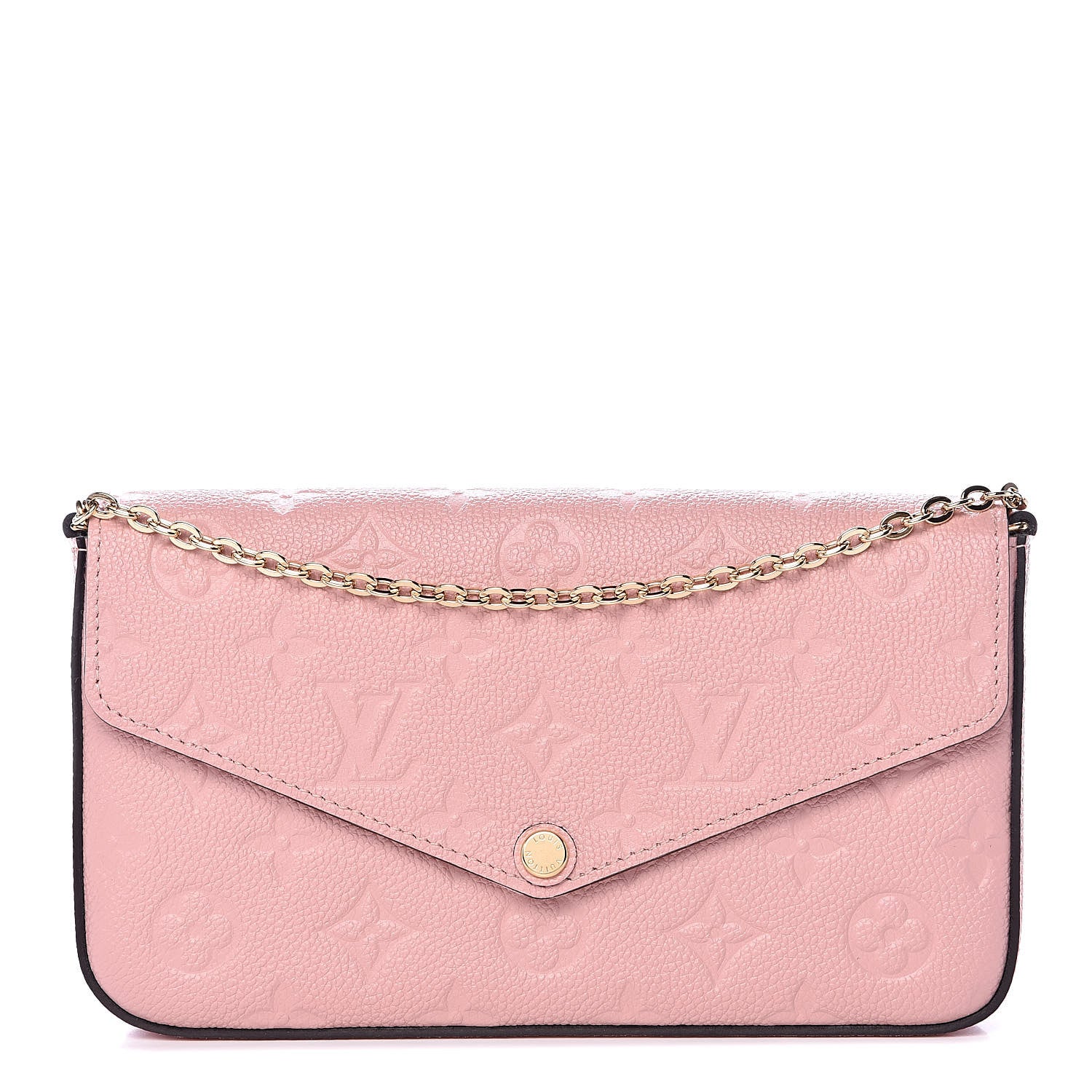 Louis Vuitton Empreinte Pochette Felicie Chain Wallet Rose Poudre 1 of 12