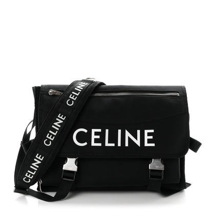Celine Canvas Trekking Large Messenger Bag Black 1 of 10