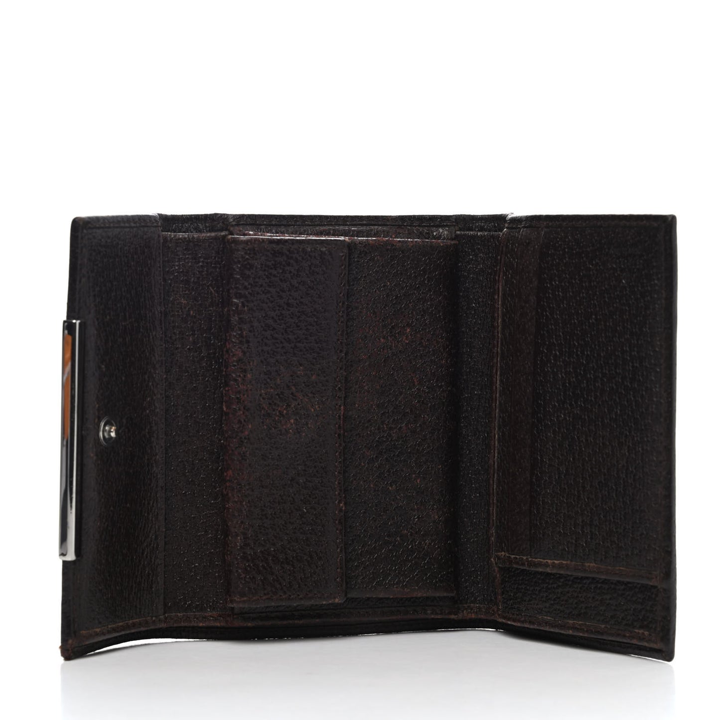 Monogram Mini Flap French Wallet Dark Brown