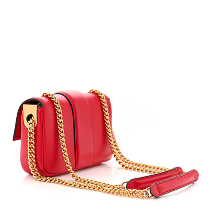 Fendi Nappa Apolo Mini Chain Baguette Red 3 of 12