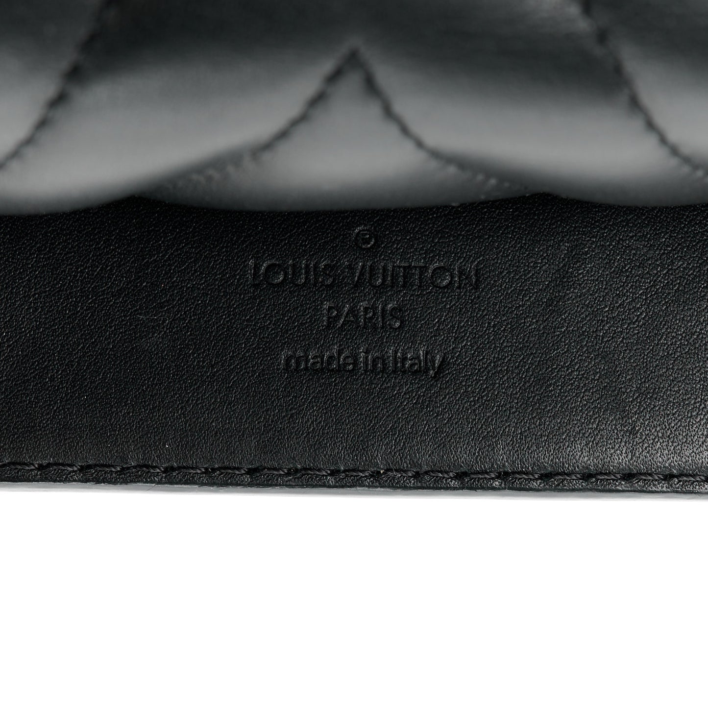 LOUIS VUITTON Calfskin New Wave Chain MM Black