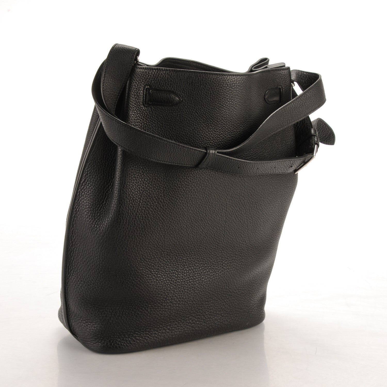 Hermes Taurillon Clemence So Kelly 26 Black 3 of 5