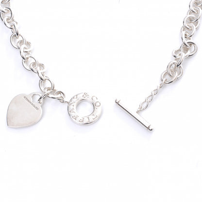 Tiffany Sterling Silver Heart Tag Toggle Necklace 4 of 5