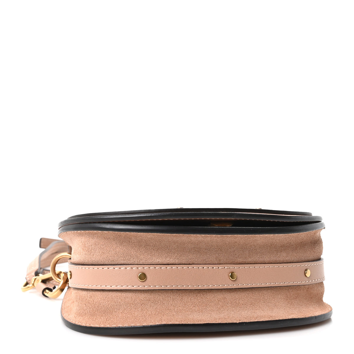 Chloe Calfskin Suede Small Nile Bracelet Bag Biscotti Beige 4 of 10